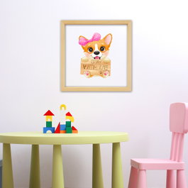 Wallity Cuadro Decorativo Enmarcado Multicolor 32 x 32 cm